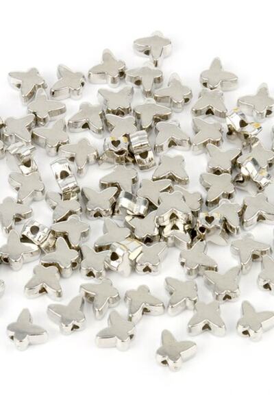 Artcrelier Kelebek Model Bileklik Kolye Halhal Ara Aparatı Gümüş Kaplama 10 A...