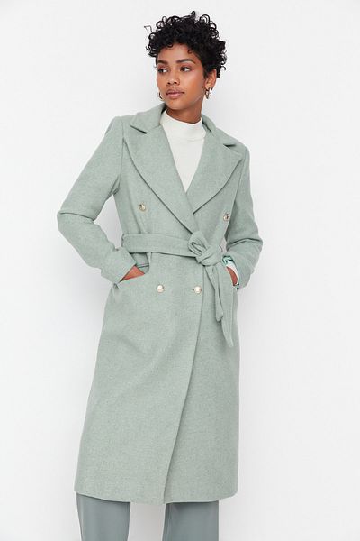 Trendyol Collection Coat - Green - Basic