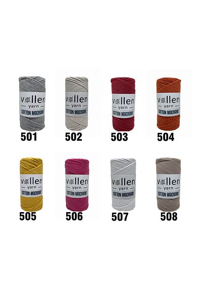 vollen yarn Cotton Macrame Rope Cotton Macrame Rope 2mm 250 grams 155 Meters