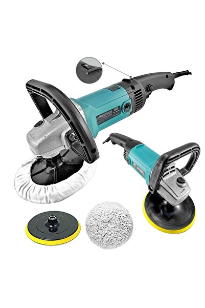 MOONSHOP Metal Dişli Profesyonel Devirli Koltuk Halı Yıkama Pasta Cila Polisa...