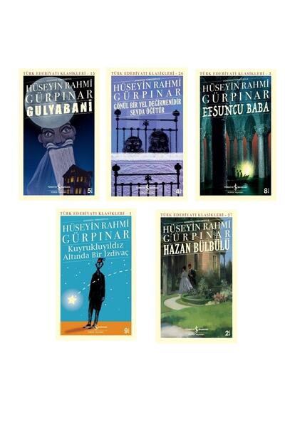 TÜRKİYE İŞ BANKASI KÜLTÜR YAYINLARI Hüseyin Rahmi Gürpınar 5 Kitap-gulyabani-...