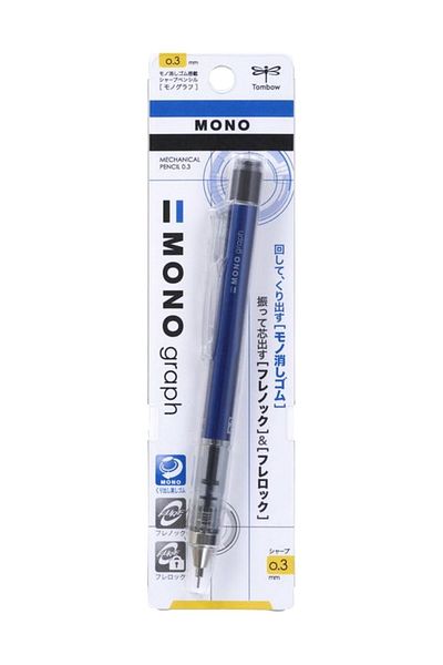 Tombow Monograph 0.3 Mm Tip Pen Blue