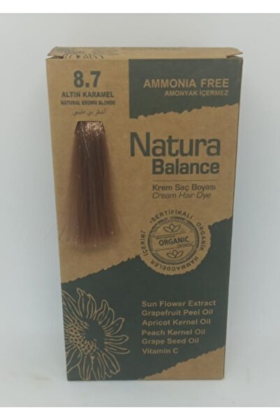NATURABALANCE Natura Balance Organik Saç Boyası Seti Altın Karamel
