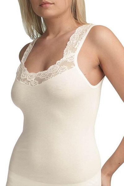 Blackspade Private Large Size Lacy Cream Undershirt 1957