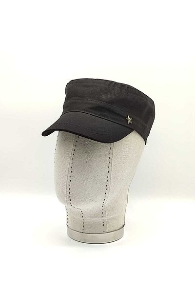 Shopiolog Unisex Castro Metal Star Detailed Back Adjustable Hat