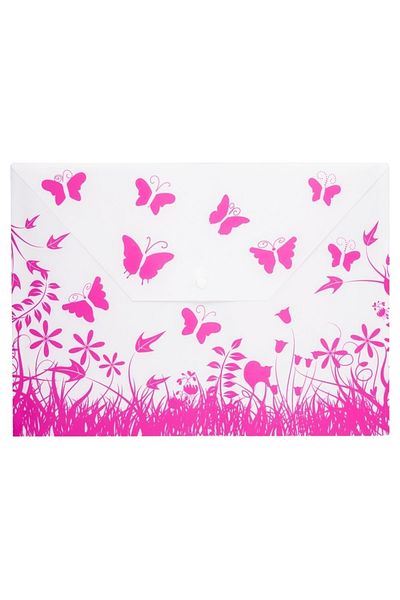 Bigpoint Bp236 Snap-On A4 File Butterfly Patterned (PACK OF 12)