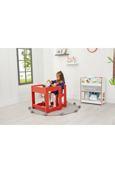 Minera 4-6 Yaş Martı Ahşap Montessori Aktivite Çalışma Masa Sandalye Seti(1 M...