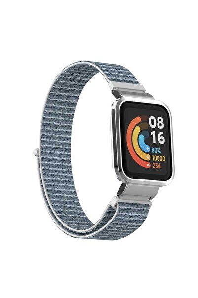 UnDePlus Mi Watch Lite Kordon Kasalı Hasır Kordon Seashell-no11