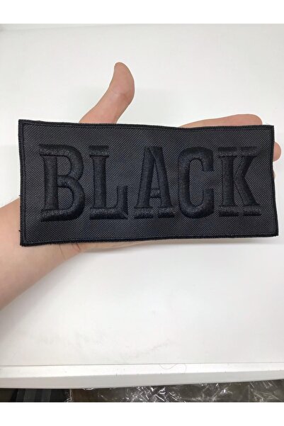 oldskoolbutik 9x19,5 Cm Crestă Neagră Brodată