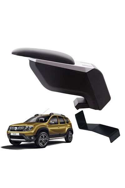 3 Tıkla Dacia Duster 2014 Gray-black Armrest Armrest with No-Punching Steel Legs