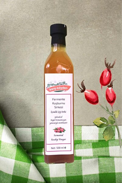 Doğal Fermantasyon Kuşburnu Sirkesi 500 Ml