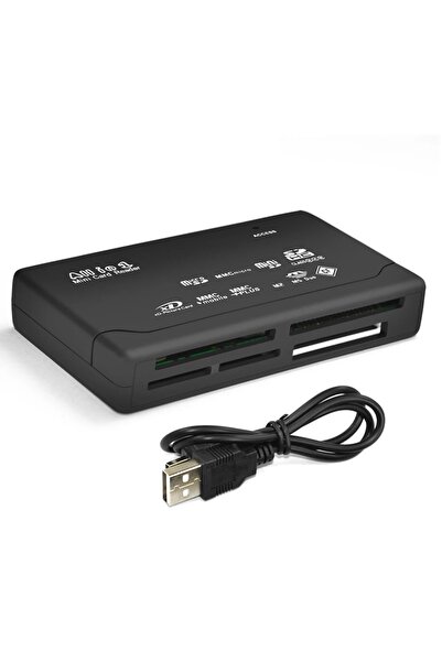 aogo Usb Kart Okuyucu Sd Sdhc Mini Micro Sd M2 Mmc Xd Cf All In One Çoklu Card Reader