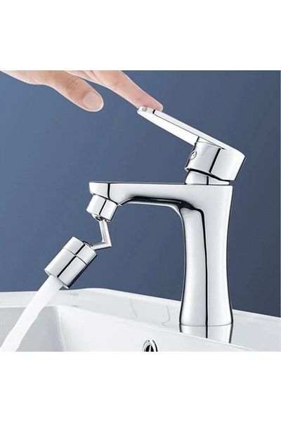 Buffer ® رأس صنبور قابل للدوران 720 درجة مع 4 مرشحات مع مرفق تثبيت متوافق مع جميع أنواع الصنبور