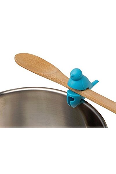 YFHOME Kuş Figürlü Silikon Tencere Tava Kenarı Kaşık Kepçe Tutucu Aparat