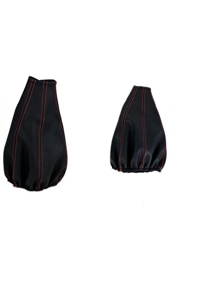 Marka Gear Bellows Cover - Gear Bellows Cover - Car Gear Shift Cover - Black-red - Gear Bellows Cover