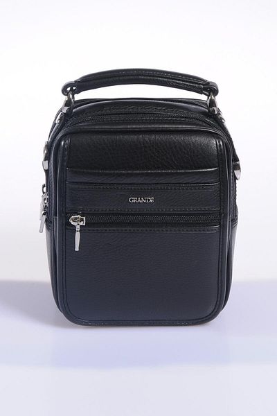 Grande 4598 Genuine Leather Men's Handbag Crossbody Bag Black