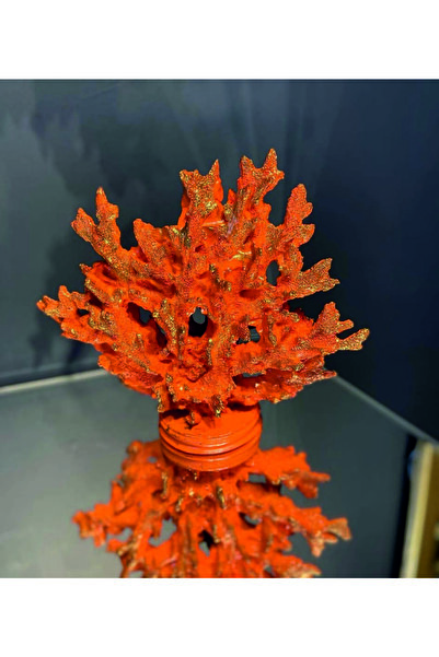 MZGN ELTA Polyester El Yapımı Mercan Biblo