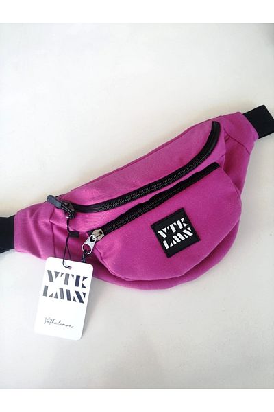 Vatkalimon Unisex Fuchsia Colored Shoulder and Waist Bag