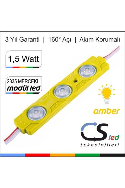 CSled 1.5 Watt Modül Led 2835 Mercekli 20'li Seri