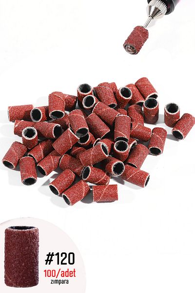 MOZIUR Permanent Nail Polish and Prosthetic Nail Sticker Milling Cutter Sander (PACK OF 100)