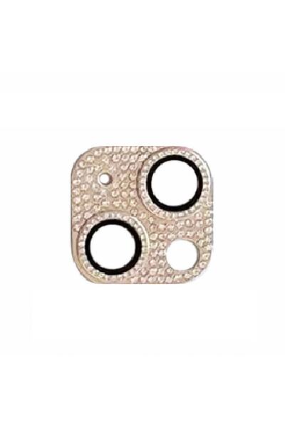 UnDePlus iPhone 13 Compatible Full Stone Camera Lens Protective Frame Protector Cl-08