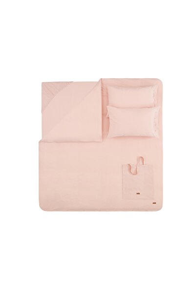 Yataş Plain Double Ranforce Washable Duvet Cover Set - Blush