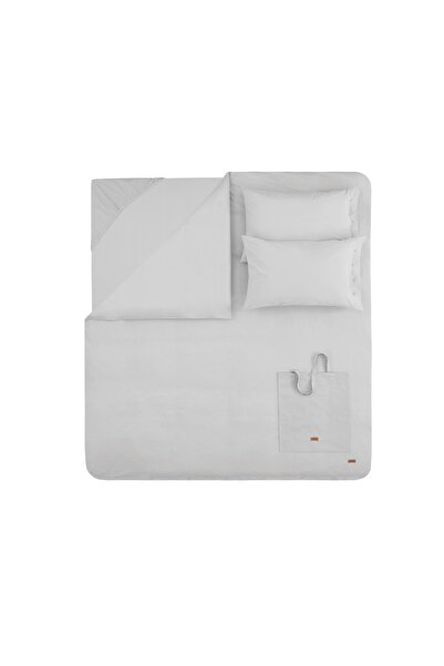 Yataş Plain Double Ranforce Washable Duvet Cover Set - Gray
