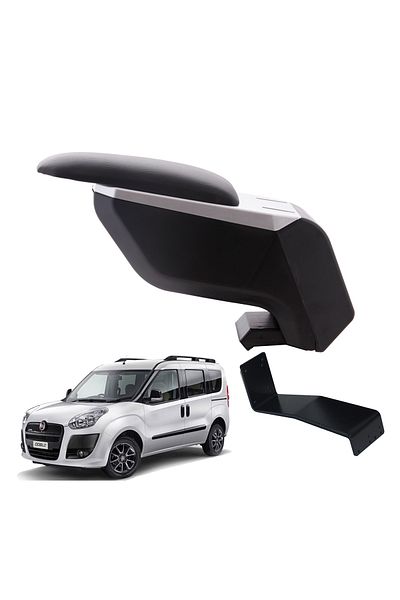 3 Tıkla Fiat Doblo 2013 Non-Punching Steel Leg Grey-Black Armrest Armrest