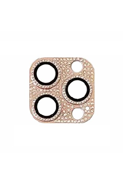 UnDePlus Iphone 11 Pro Uyumlu Full Taşlı Kamera Lens Koruyucu Çerçeveli Koruy...
