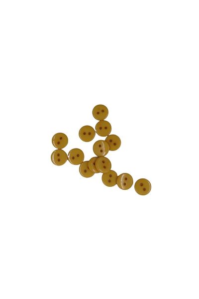 HOBİREYON 10 Pieces 10 Mm Round Button (yellow)