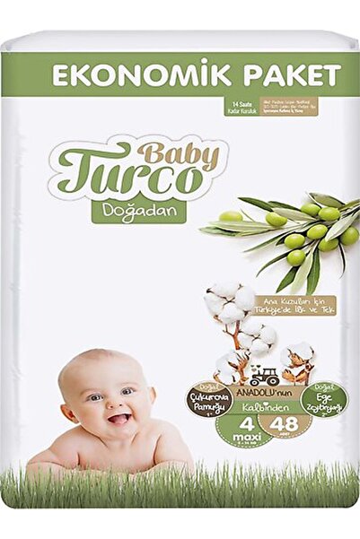 Baby Turco Bebek Bezi Eco Paket 4 Numara (48 Adet)