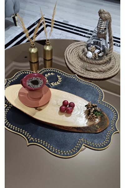 Roza Yakuttekstil 6 Lı Su Itici Deri Supla Servis Takımı