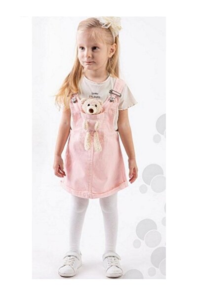 Cimcime Bebe Oyuncak Ayıcıklı Kız Çocuk Salopet