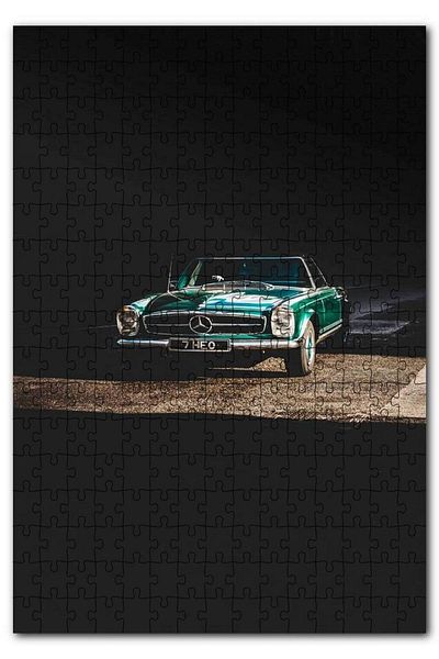 Cakapuzzle Classic Mercedes Convertible Green 120 Piece Puzzle Jigsaw Puzzle Mdf (WOOD)
