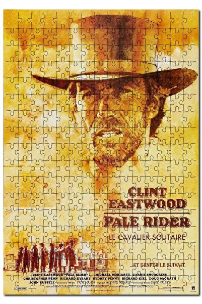 Cakapuzzle ملصق فيلم Pale Rider Clint Eastwood 1985 مكون من 1000 قطعة من ألغا...