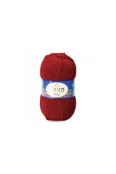 NAKO Vega 10040 - Dark Red 100g Hand Knitting Yarn