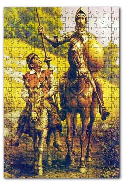 Cakapuzzle أحجية الصور المقطوعة المكونة من 1000 قطعة من Don Quixote and Seyis...