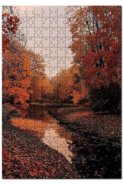 Cakapuzzle ألوان الخريف في الغابة والنهر الصغير 1000 قطعة لغز الصور المقطوعة ...