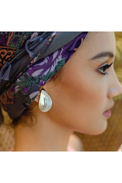 Beng Artisans Drew Teardrop Earrings El Yapımı Küpe