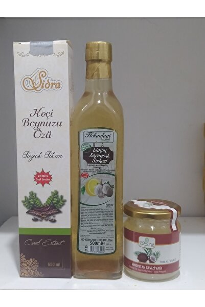 3 Adet Muhteşem Ürün (limon Sarımsak Sirkesi,keçi Boynuzu Özü, Hindistan Cevizi Yağı)