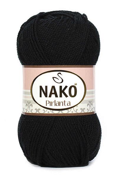 NAKO Σχοινί Diamond Amigurumi 217 Μαύρο