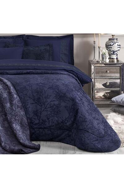 Özdilek 16 Piece Dowry Set Bridal Set Branch Navy Blue