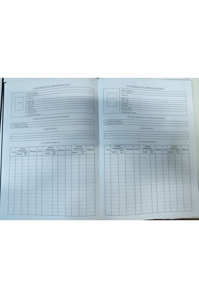 altıyıldız Members' Register 80 Sheets
