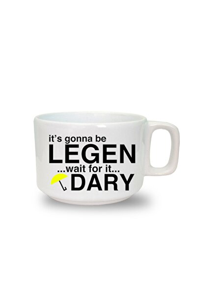 Generic Brand كوب قهوة سيراميك مطبوع باللون الأبيض