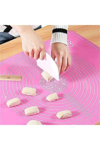 FAYA HOME Silicone Dough Rolling Mat And Dough Cutting Spatula Set