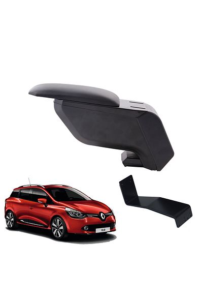 3 Tıkla Renault Clio 4 Hb 2014 - Black Steel Foot Non-Punching Armrest