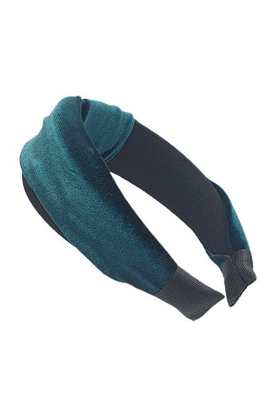 Proff Green Knotted Velvet Crown Prof
