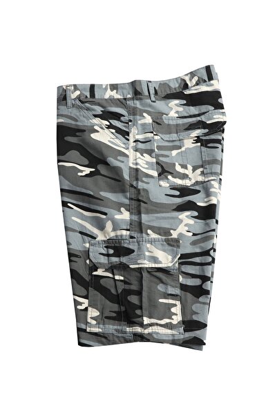 DEKONS Ανδρικό σορτς παραλλαγής μεγάλου μεγέθους μεγάλου μεγέθους με γκρι πλαϊνή τσέπη