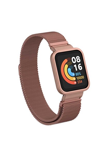Nezih Case Xiaomi Mi Watch Lite Uyumlu Hasır Işlemeli Renkli Mıknatıslı Metal...