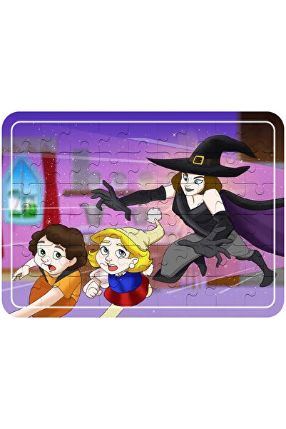 KondoSan Yavru Keçiler, Hansel Ve Gretel, Prenses Ve Cadı, Prenseslerin Balesi 4'lü 54 Parça Puzzle Set- 2